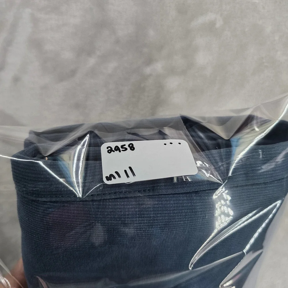 Gustin Bedford Cord Pants Mens 32 Blue Slim Fit Textured Trousers‎ Denim